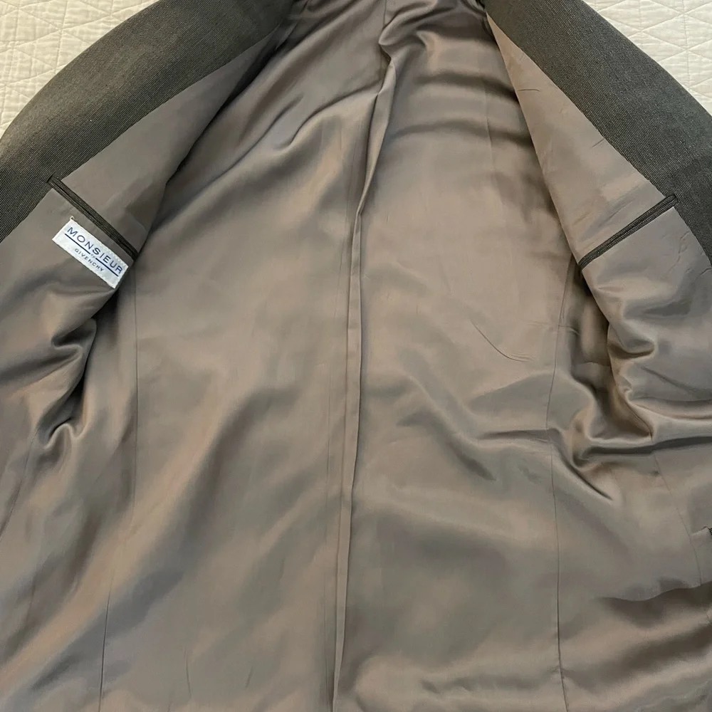GIVENCHY MONSIEUR Made in USA Vintage 4-Button Wool‎ Jacket Size 40 L